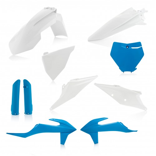 KIT PLÁSTICOS COMPLETO ACERBIS KTM SX / SX-F 2019 - 2020 BRANCO / AZUL